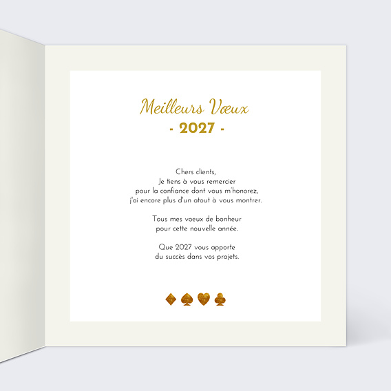 Carte de Voeux Entreprise Atouts