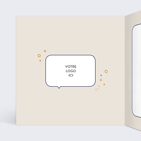 Carte de vœux entreprise Rétrospective Intérieur Gauche