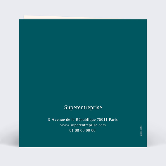 Carte de vœux entreprise Haute en Couleurs Verso