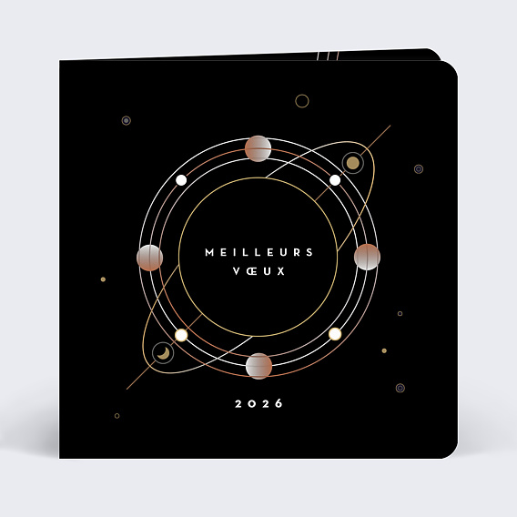 Carte de vœux entreprise Cosmique Après 1