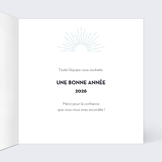 Carte de vœux entreprise Citation Changer le Monde Intérieur Droit