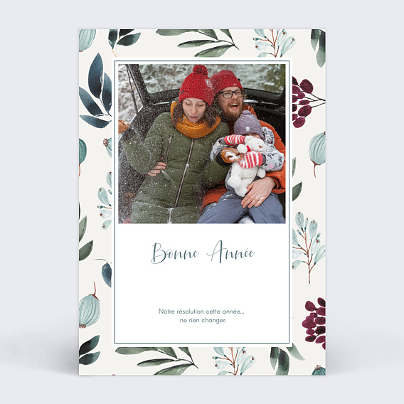 Carte de voeux Délicatesse Recto