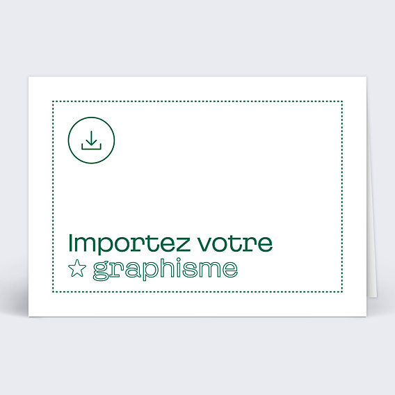 Carte de Voeux Entreprise Importez votre graphisme personnalisé