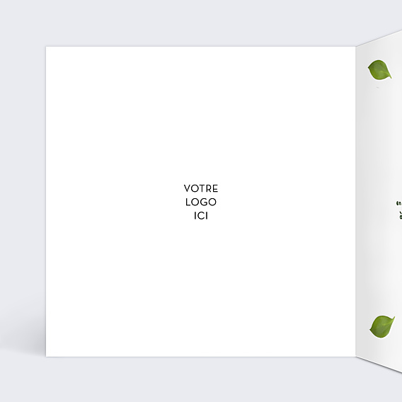 Carte de Voeux Entreprise Année Verte