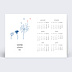 Carte de Voeux Entreprise Calendrier Envolée
