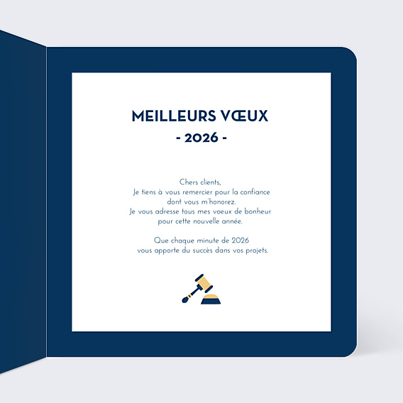 Carte de Voeux Entreprise Justice Sapin