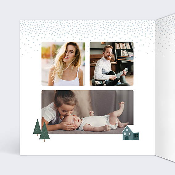 Carte de Voeux Particuliers Village d’hiver