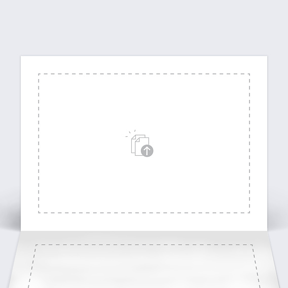 Carte de vœux entreprise Importez Votre Graphisme Personnalisé Intérieur Gauche