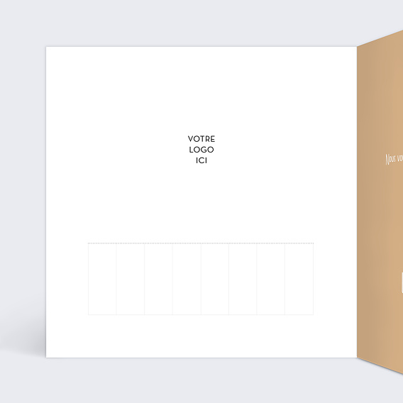 Carte de vœux entreprise Souhaits Immobilier et Construction Intérieur Gauche