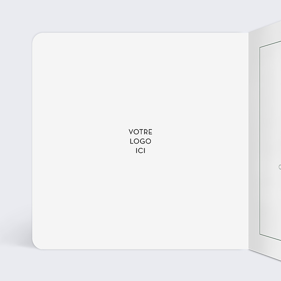 Carte de vœux entreprise Nature Lumineuse Intérieur Gauche