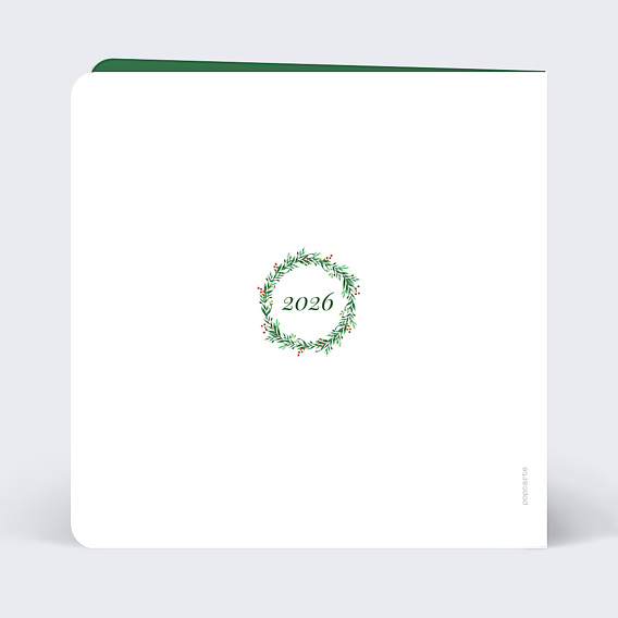 Carte de Voeux Particuliers Noël délicat