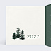 Carte de Voeux Entreprise Sapin Aquarelle