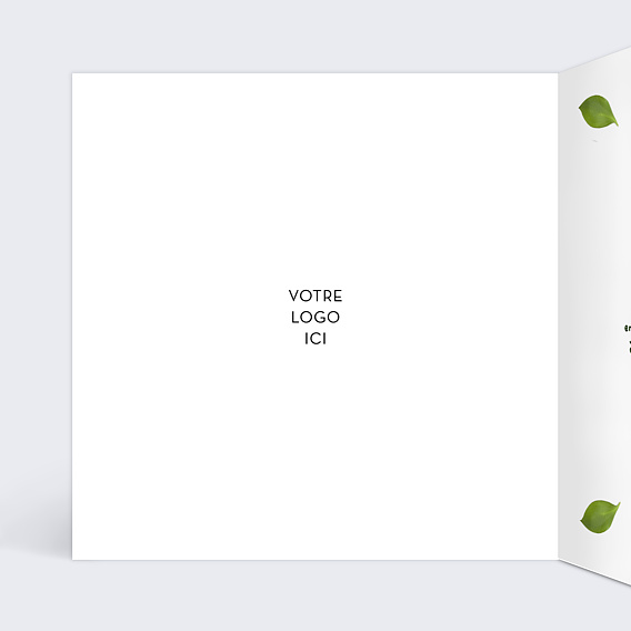 Carte de vœux entreprise Année Verte Intérieur Gauche