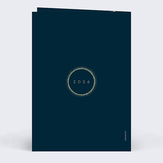 Carte de vœux entreprise Halo de Lumière Verso