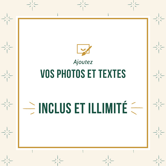 Carte de voeux Dorure Etoiles 4 Photos Après 4