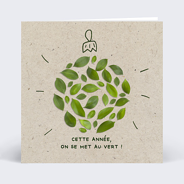 Carte de Voeux Entreprise Anne Verte