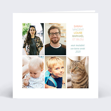 Carte de Voeux Particuliers Portrait de Famille