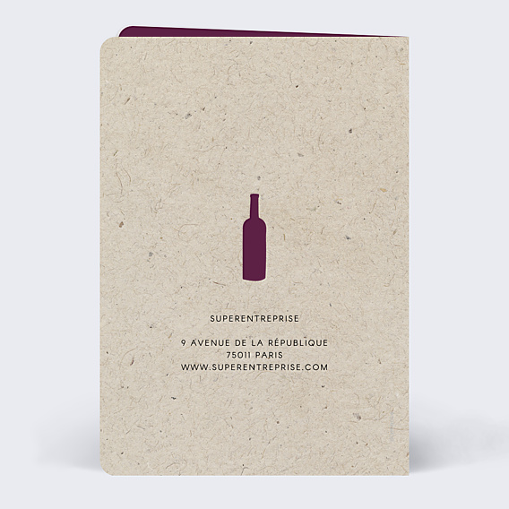 Carte de Voeux Entreprise Vin