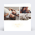 Carte de voeux Dorure Etoiles Photos Recto