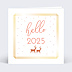 Carte de voeux Dorure Hello New Year