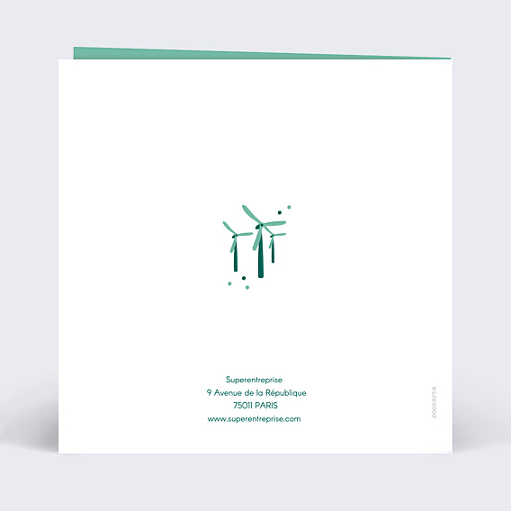 Carte de Voeux Entreprise Nature Couronne