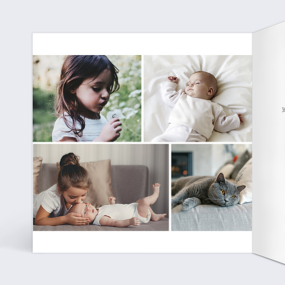 Carte de Voeux Particuliers Dorure Etoiles Photos