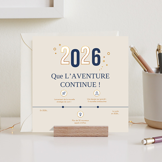 Carte de vœux entreprise Rétrospective
