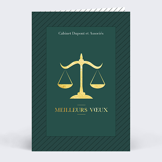 Carte de vœux entreprise Juridique