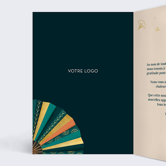 Carte de vœux entreprise Éventail de Talents  Intérieur Gauche