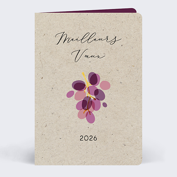 Carte de Voeux Entreprise Vin