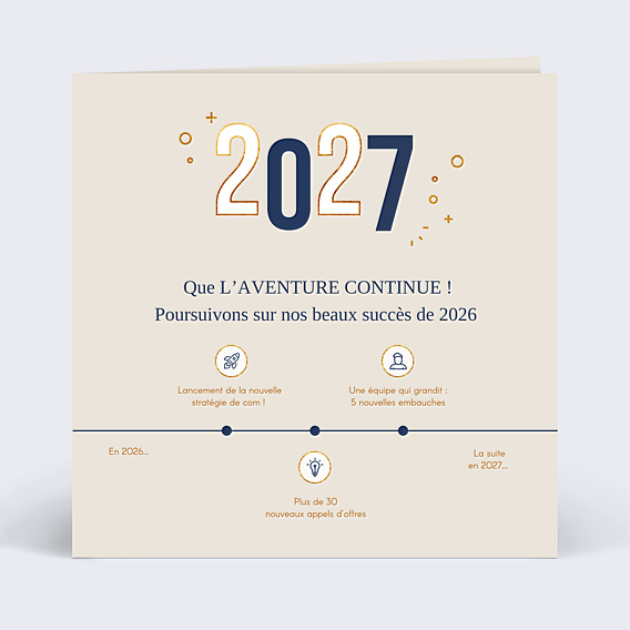Carte de Voeux Entreprise Rétrospective