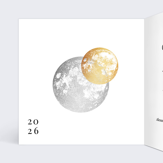 Carte de vœux entreprise Earth Intérieur Gauche