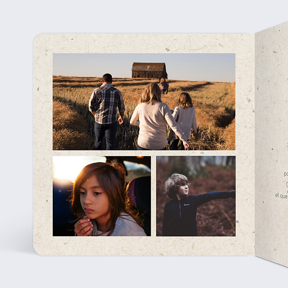 Carte de voeux Mon beau sapin Intérieur Gauche