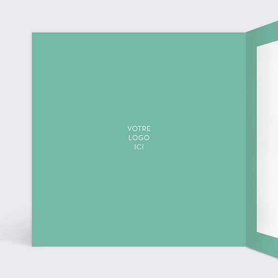 Carte de vœux entreprise Nature Couronne Intérieur Gauche