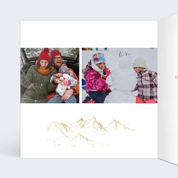 Carte de voeux Sibérie Intérieur Gauche