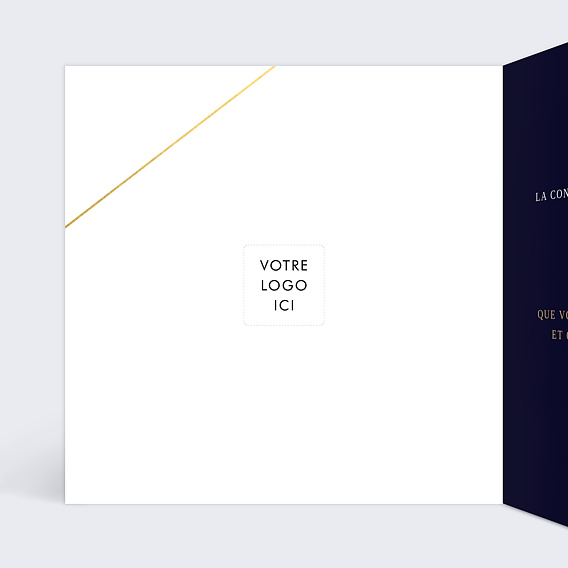 Carte de vœux entreprise Vingt sur Vingt Intérieur Gauche