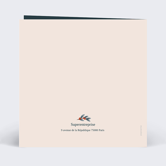 Carte de vœux entreprise Élan Verso