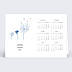 Carte de vœux entreprise Calendrier Envolée Recto