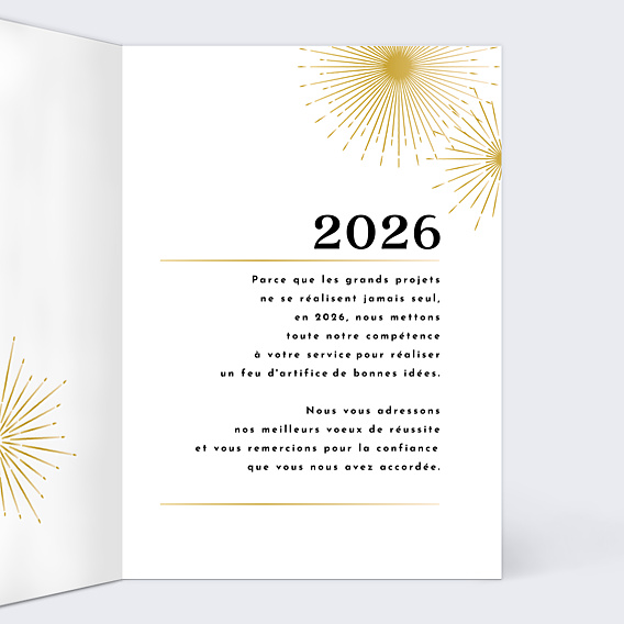 Carte de Voeux Entreprise Firework