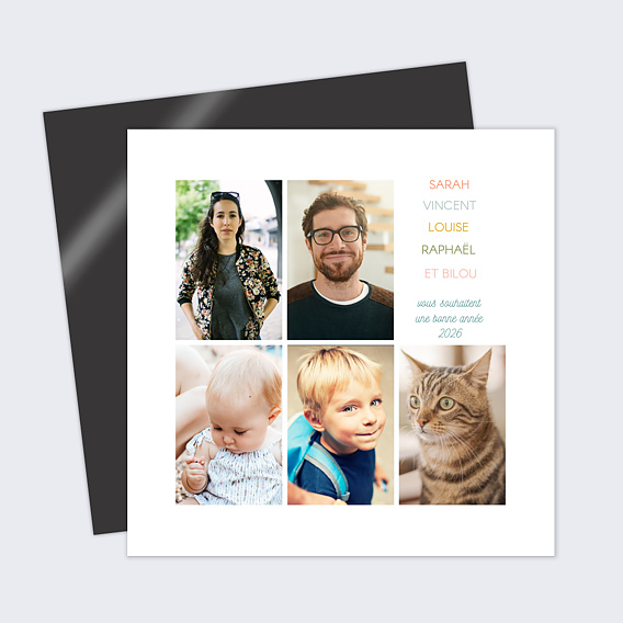 Carte de voeux Portrait de Famille