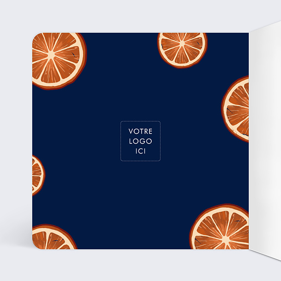 Carte de vœux entreprise Année Vitaminée  Intérieur Gauche