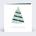 Carte de voeux Découpe Sapin de Noël 