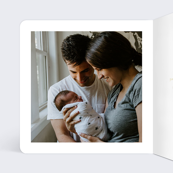 Carte de voeux Meilleurs voeux brodés Intérieur Gauche