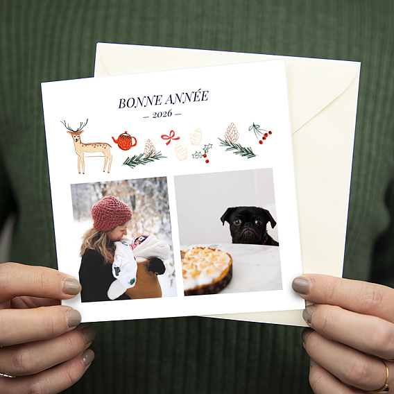 Carte de voeux Fin d'année Après 3