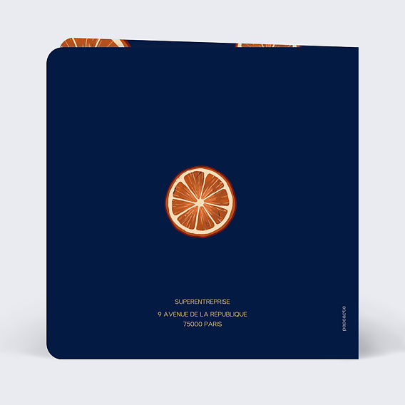 Carte de vœux entreprise Année Vitaminée  Verso