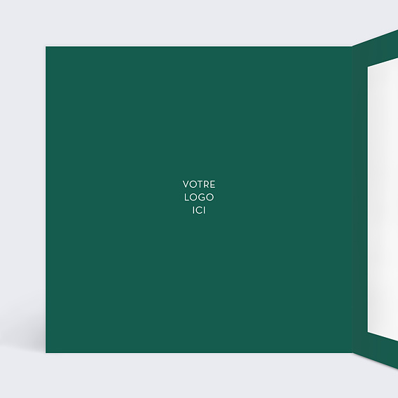 Carte de vœux entreprise Artisanat Sapin  Intérieur Gauche