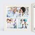 Carte de vœux entreprise Cadre Photo Festif Intérieur Gauche
