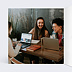 Carte de vœux entreprise Dorure Petites Etoiles Photo Intérieur Gauche