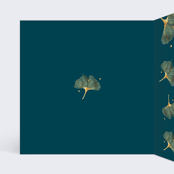 Carte de vœux entreprise Ginkgo Intérieur Gauche