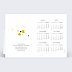 Carte de vœux entreprise Calendrier Sapin Étoilé Verso